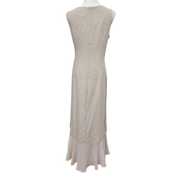 Danny & Nicole Vtg Y2K Romantic Fem Cottage Embroidered Sheer High Low Dress 10 - Picture 6 of 12